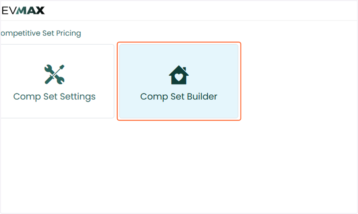 Or through the Comp Set Builder page under Competitive Set Pricing