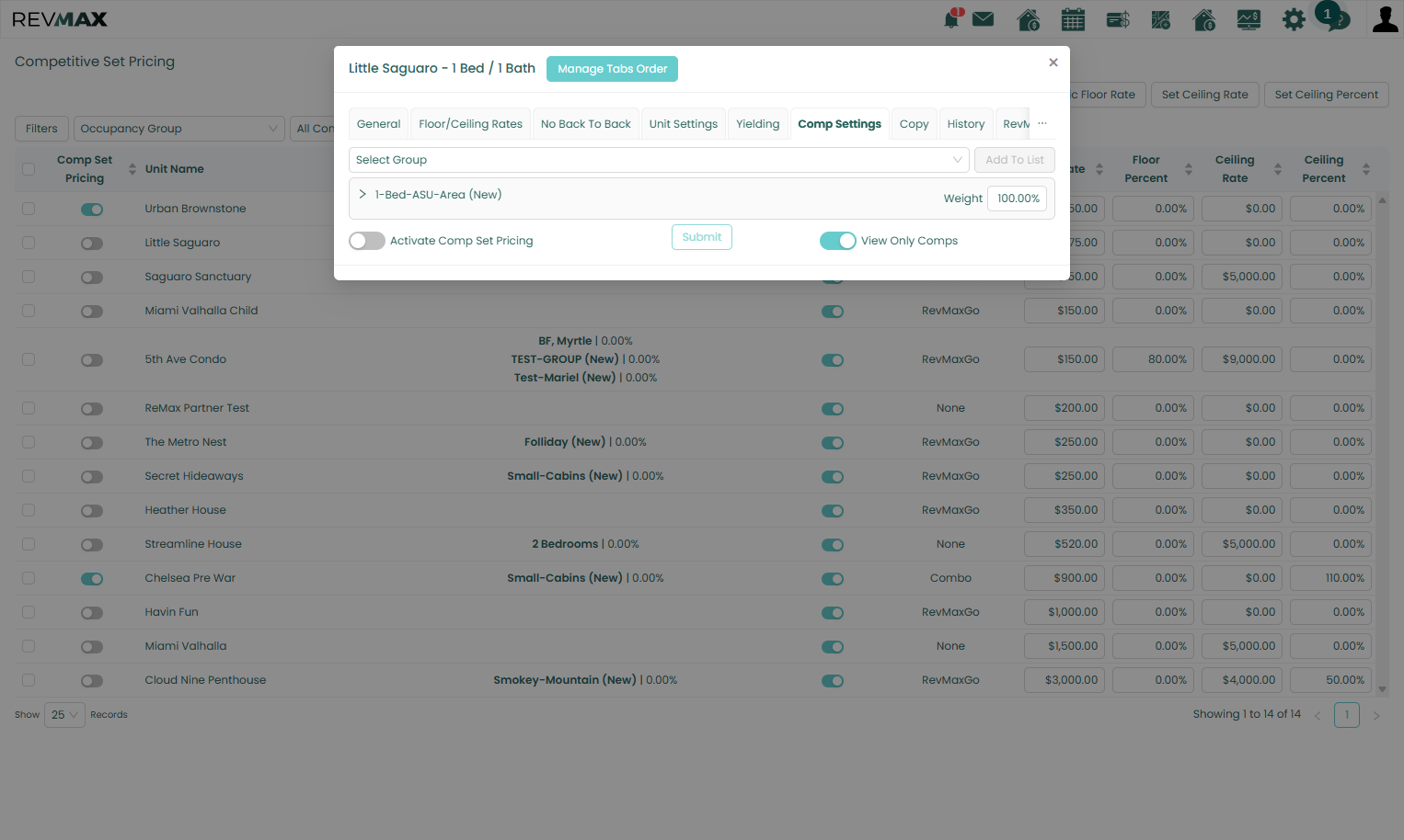 Once you have finished configuring the settings, click Submit to save your changes.