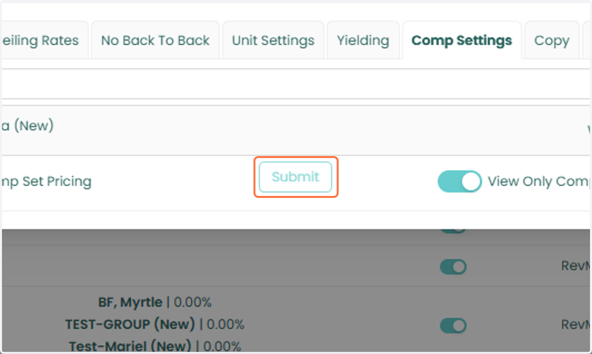 Once you have finished configuring the settings, click Submit to save your changes.
