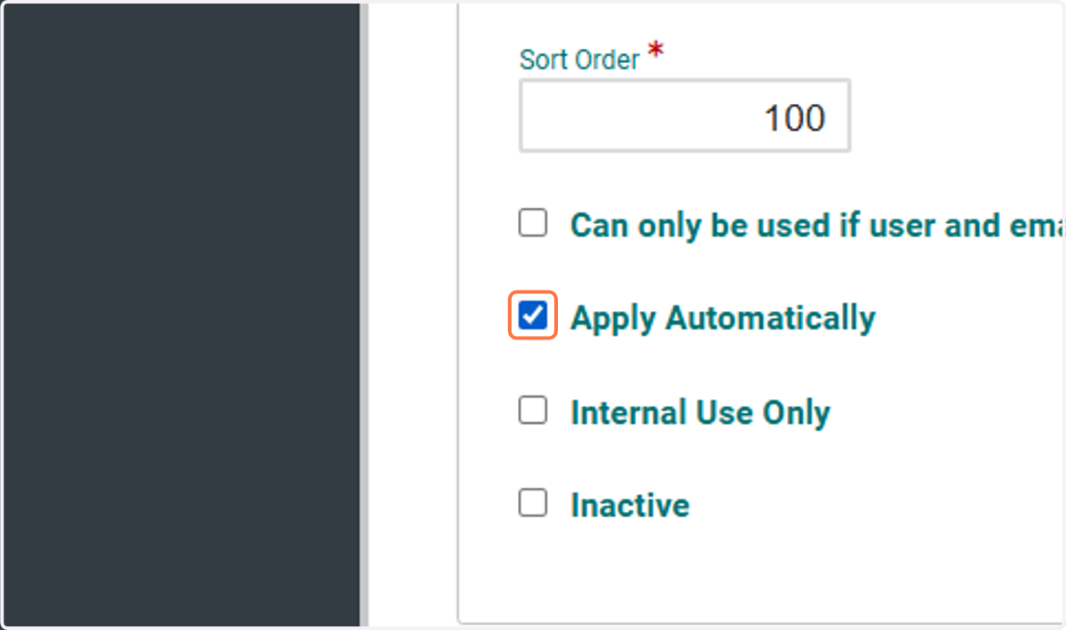 Apply Automatically