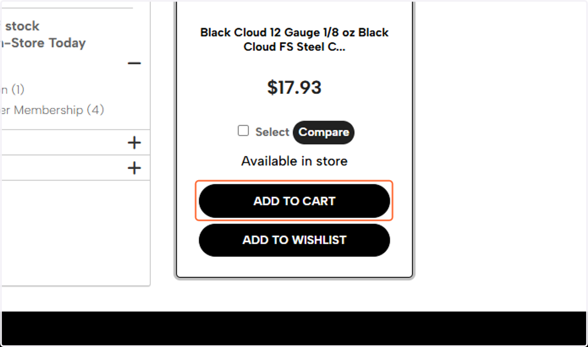 Click on ADD TO CART