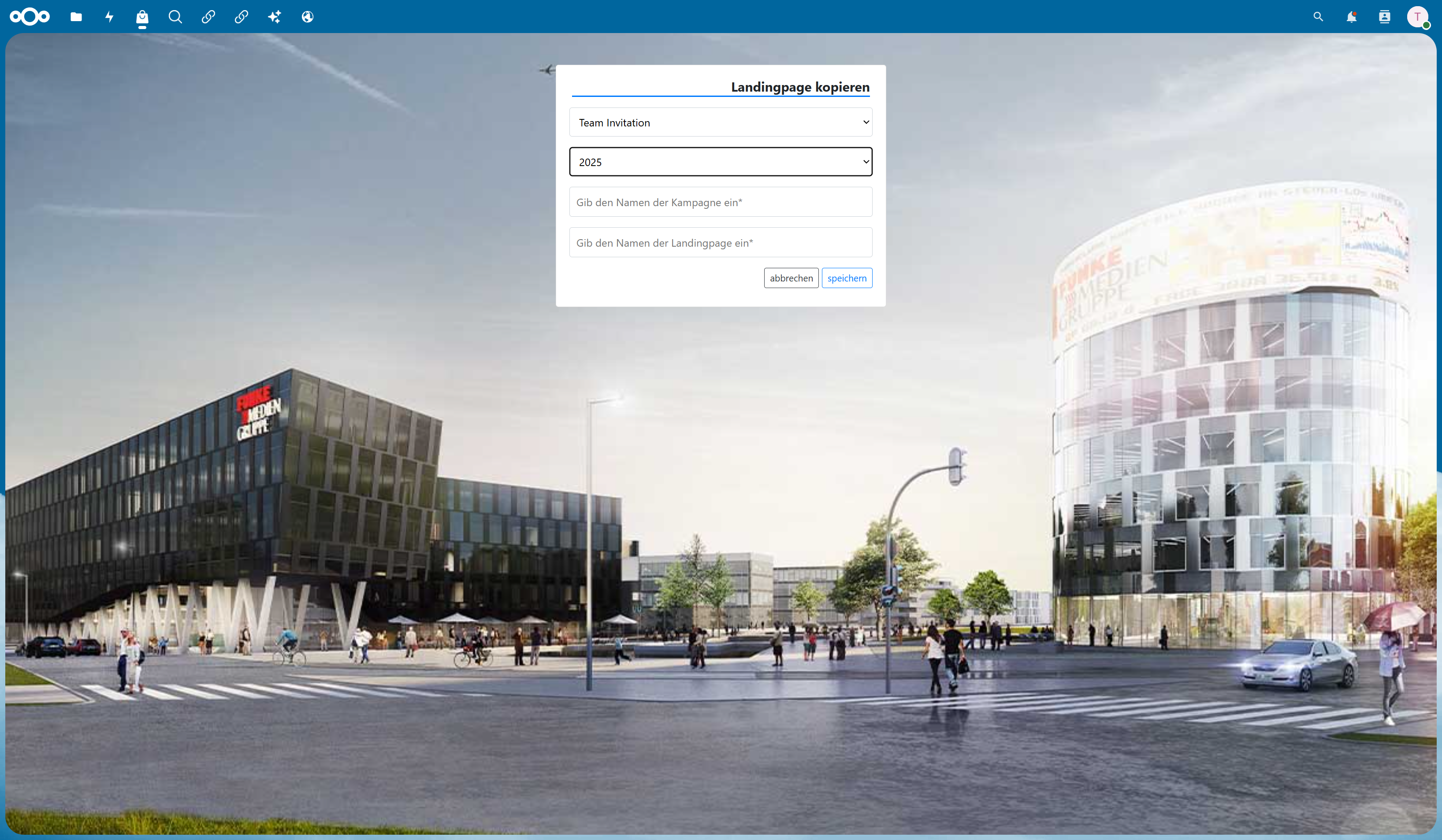 Nun kannst du den Kampagnenordner auswählen. Beim Kampagnenordner bitte IMMER das aktuelle Jahr angeben, es sei denn es ist was ganz Spezielles 😀