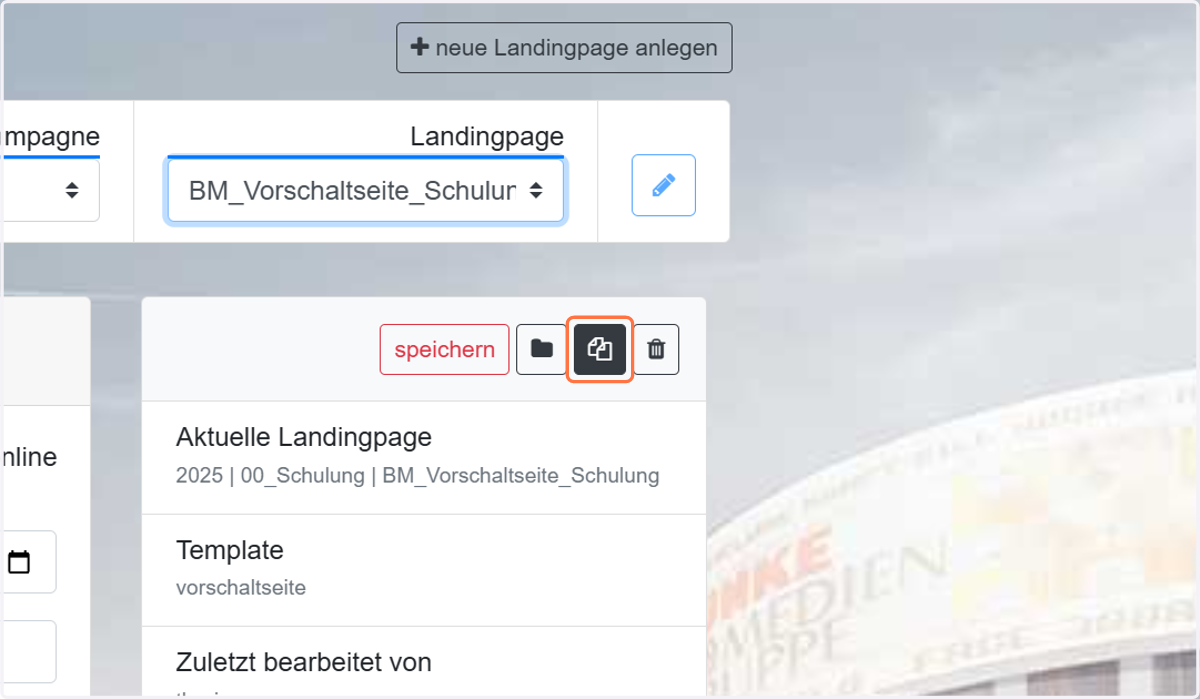 Auf Kopier-Icon klicken