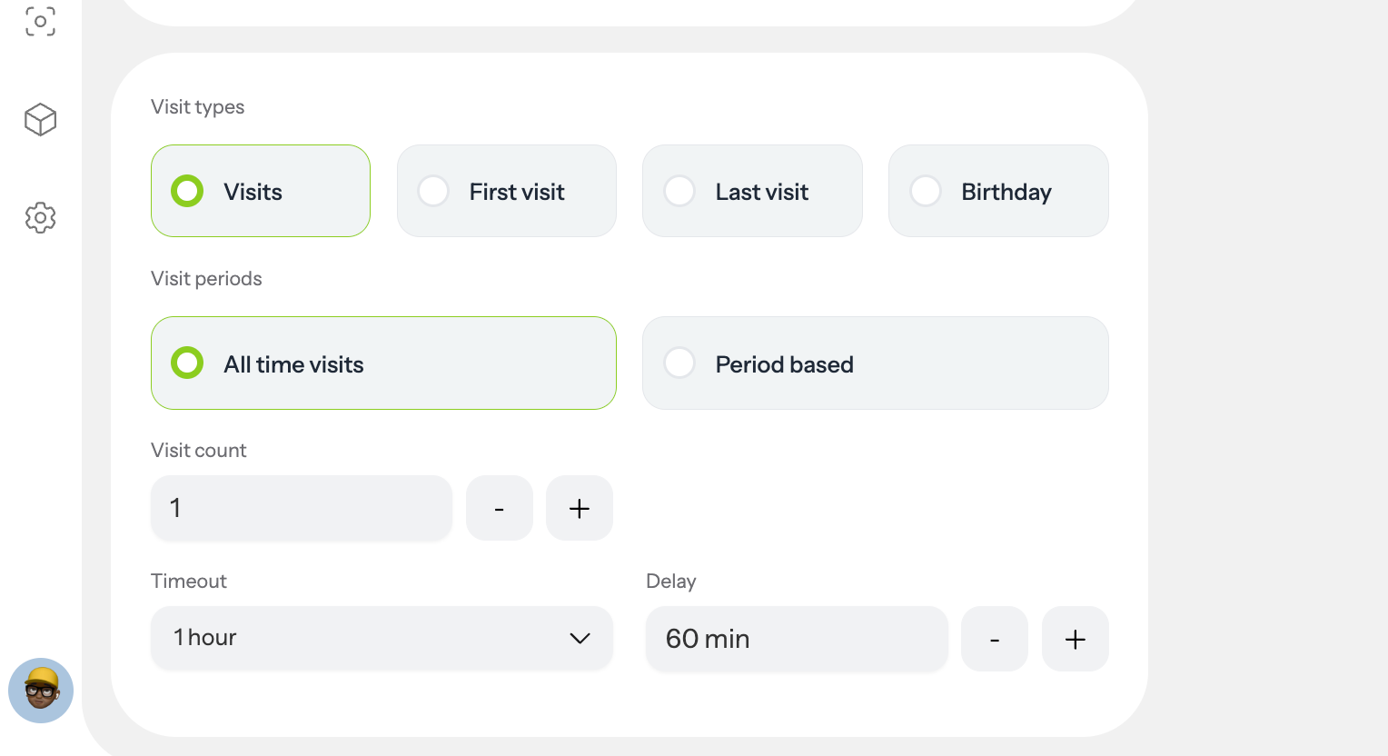 Select Visit Type