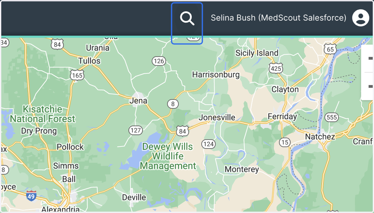 Physician and Center Searches now live in the primary navigation header for easier access. Click on the Global Search icon to begin a search.