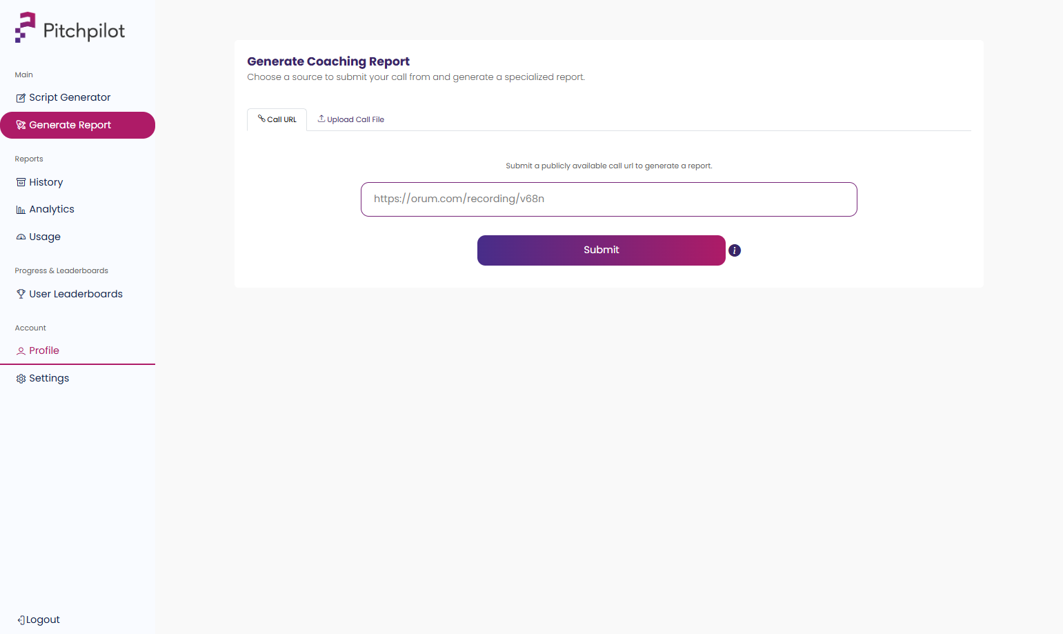 Navigate to your profile