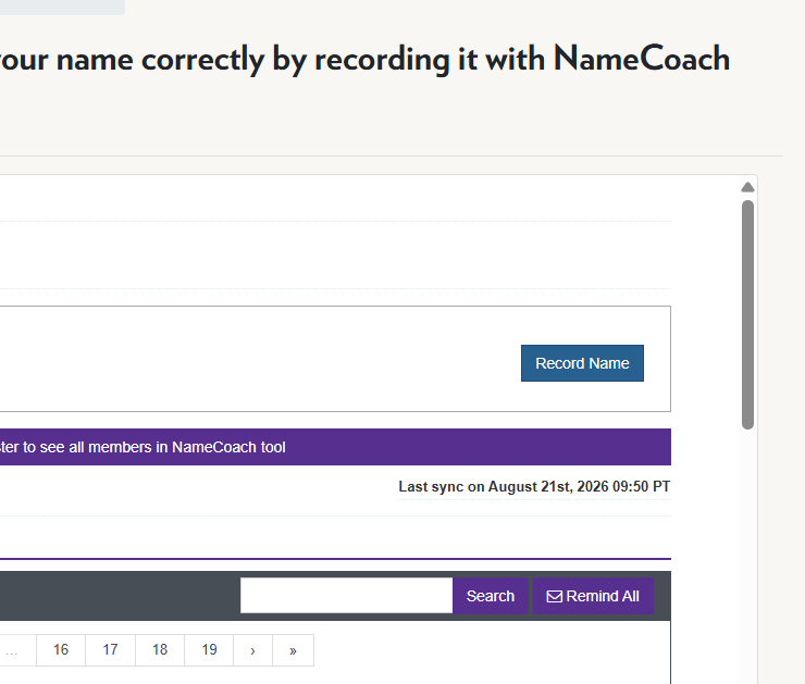 Click on Record Name
