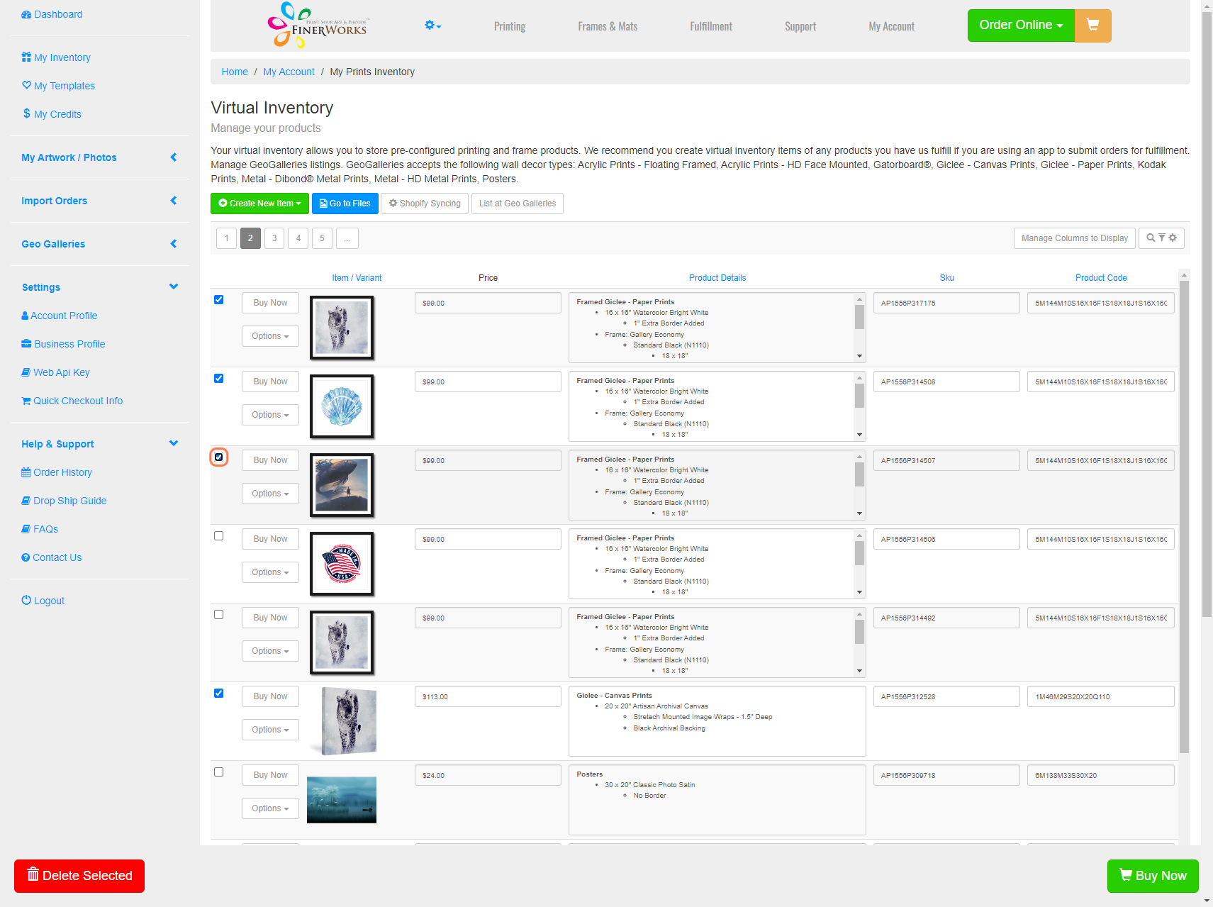 Check Items to Include