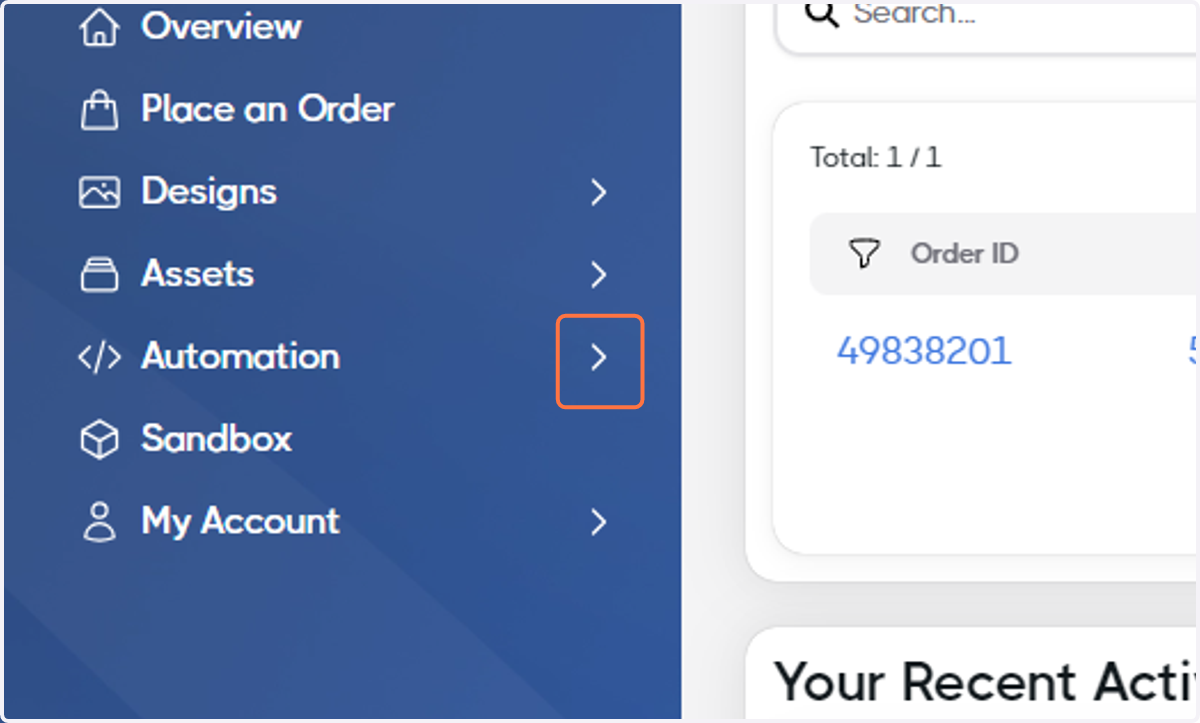 Click on Automation