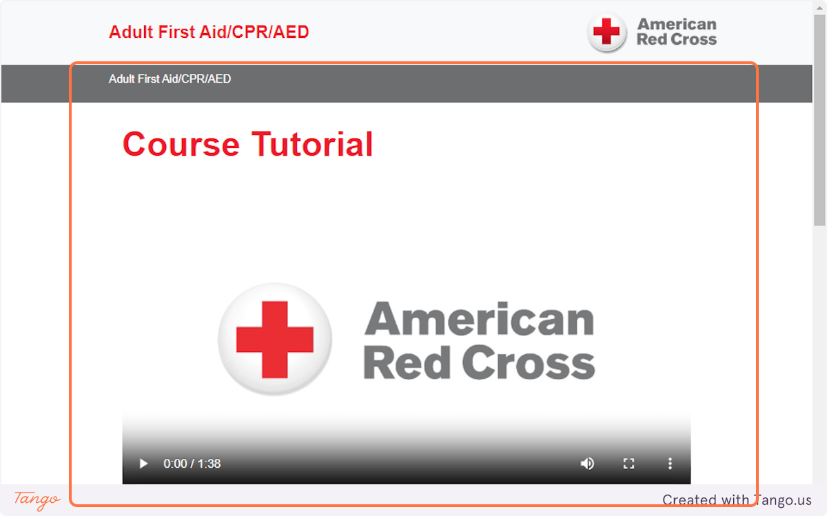 Click on Adult First Aid/CPR/AED…
