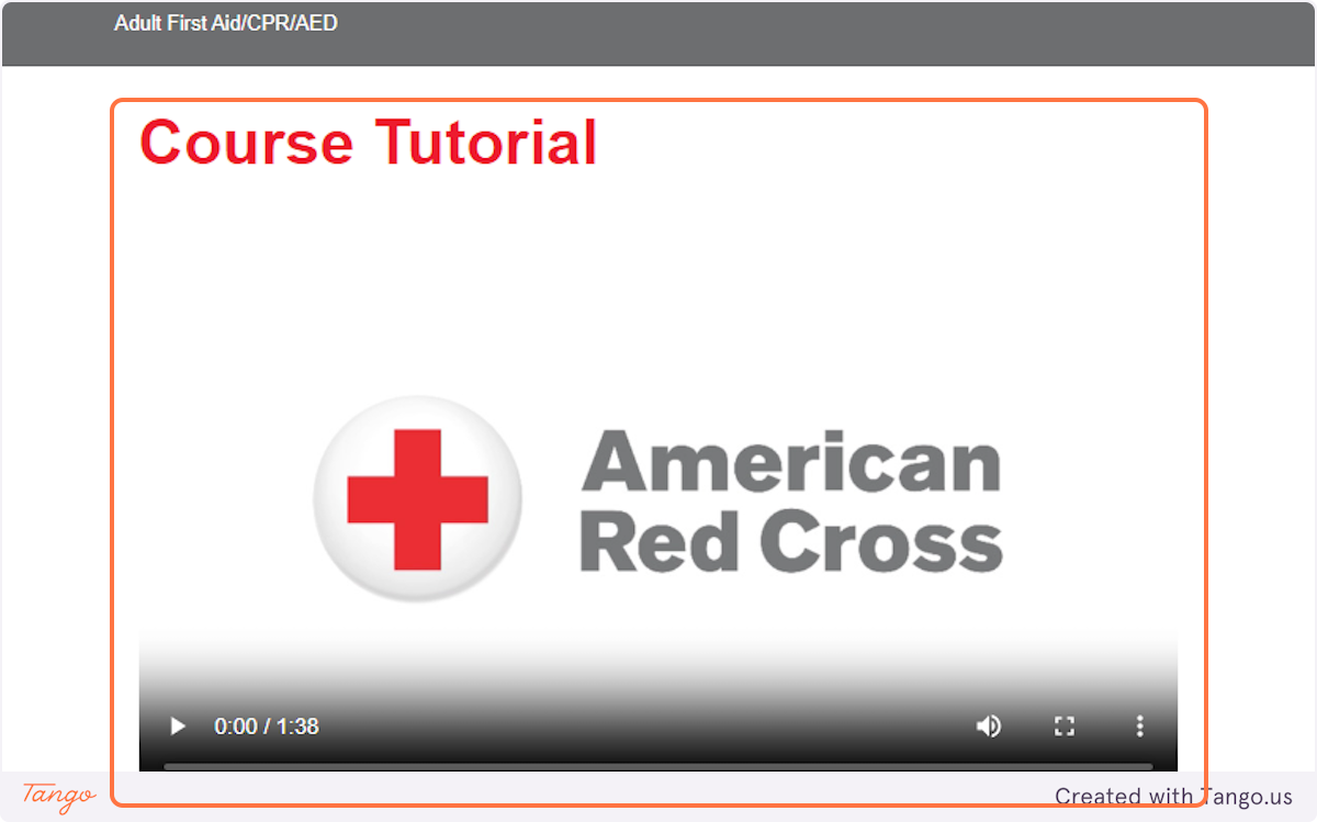 Click on Adult First Aid/CPR/AED…