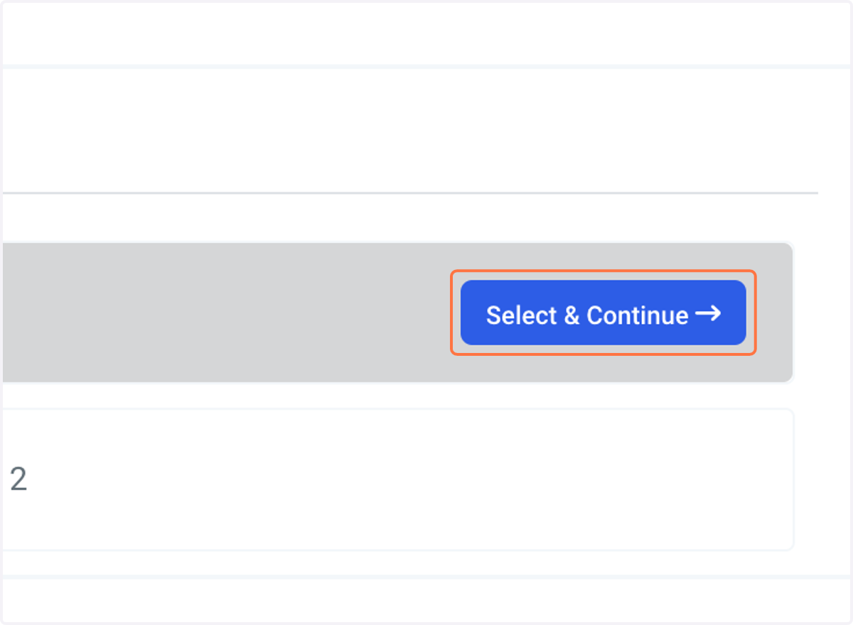 Click on Select & Continue