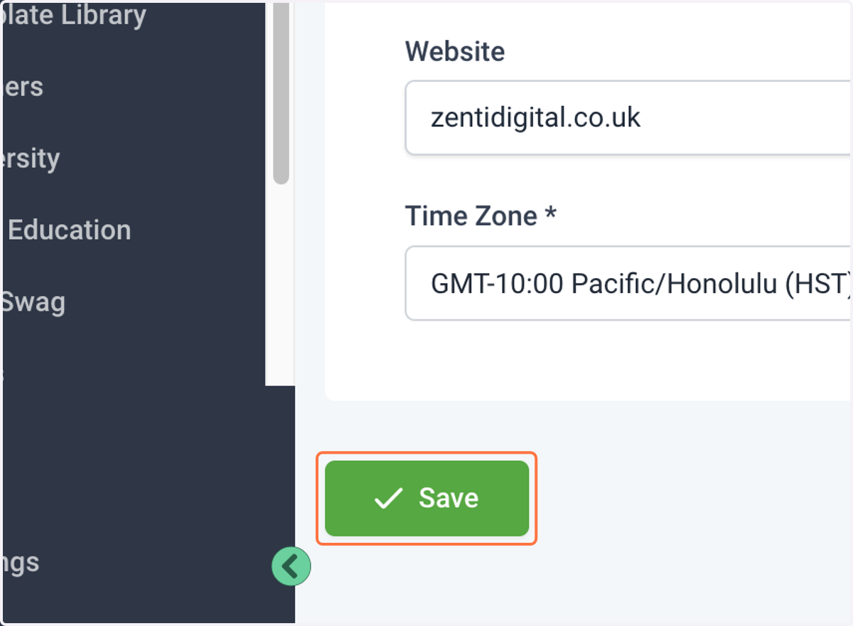 Click on Save