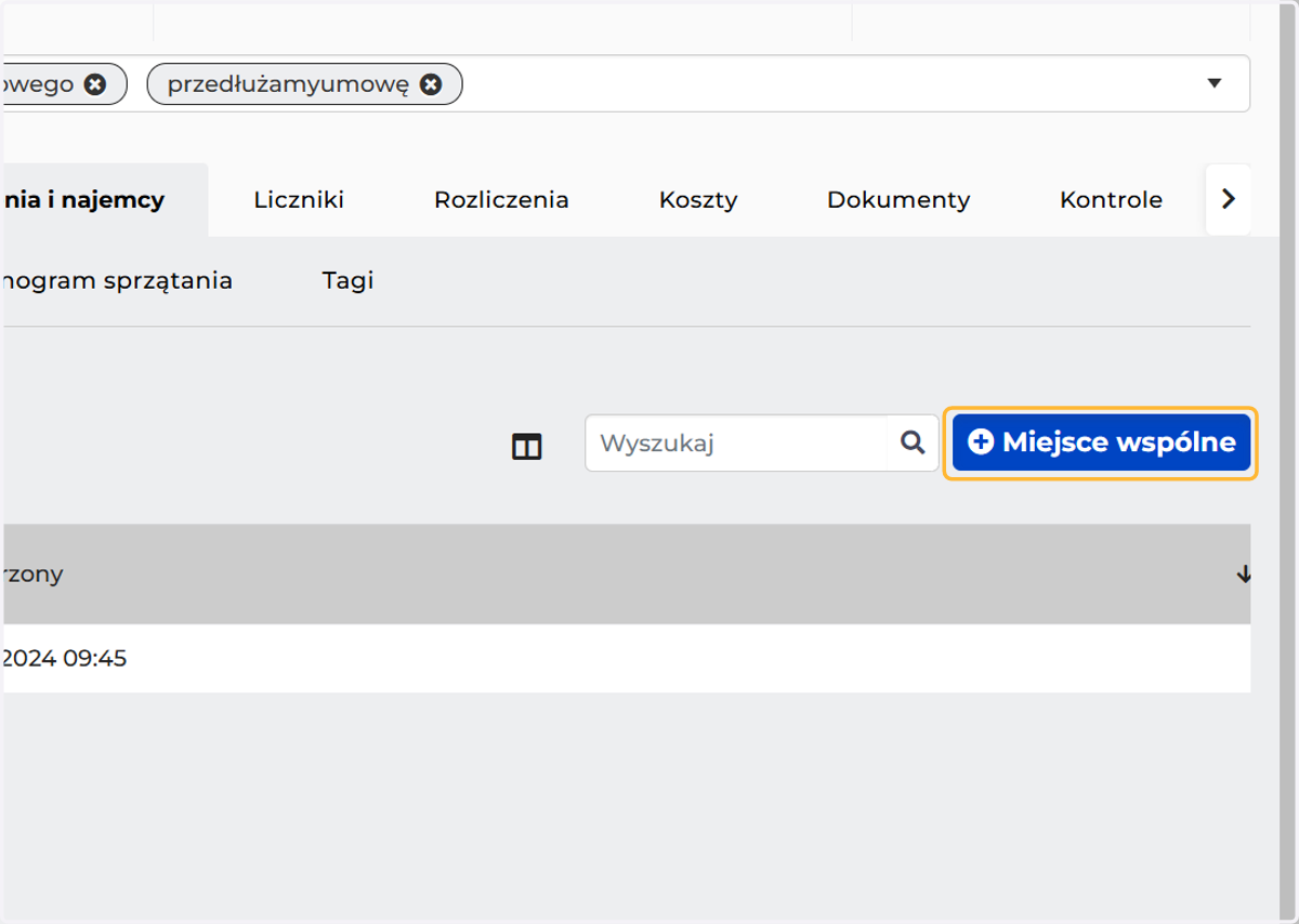 Dodaj Miejsce wspólne