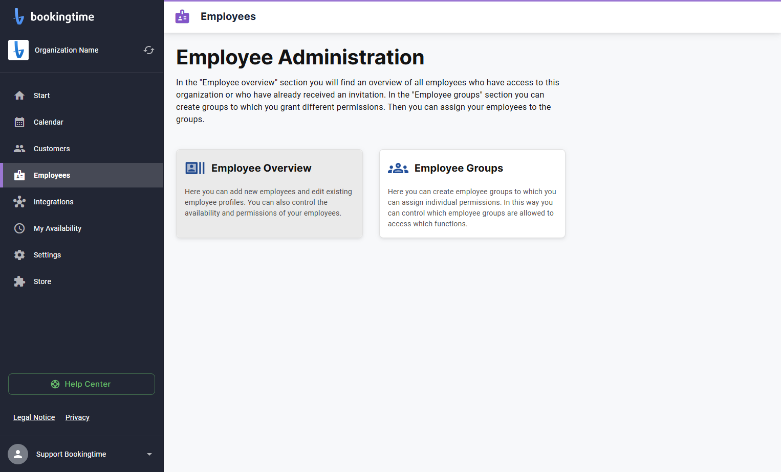 Click on Employee Overview…