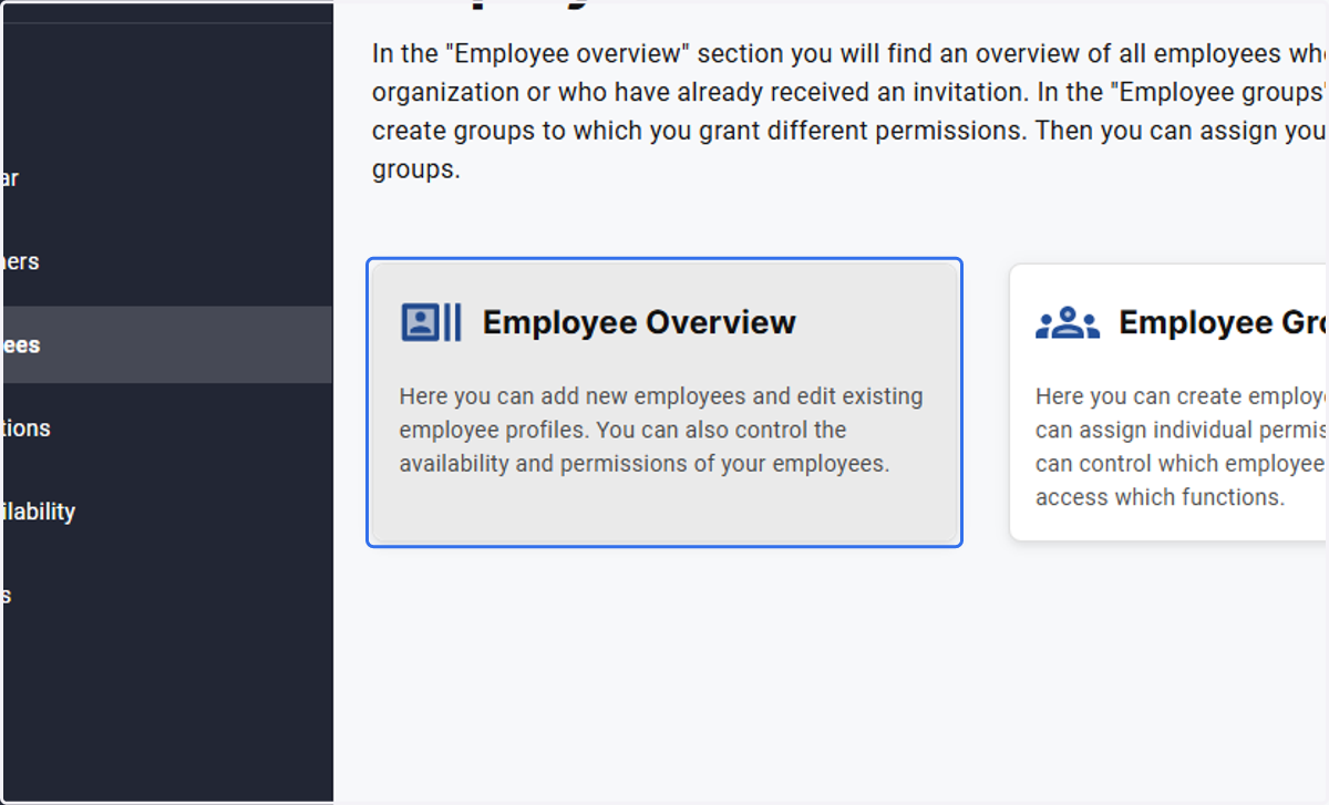 Click on Employee Overview…