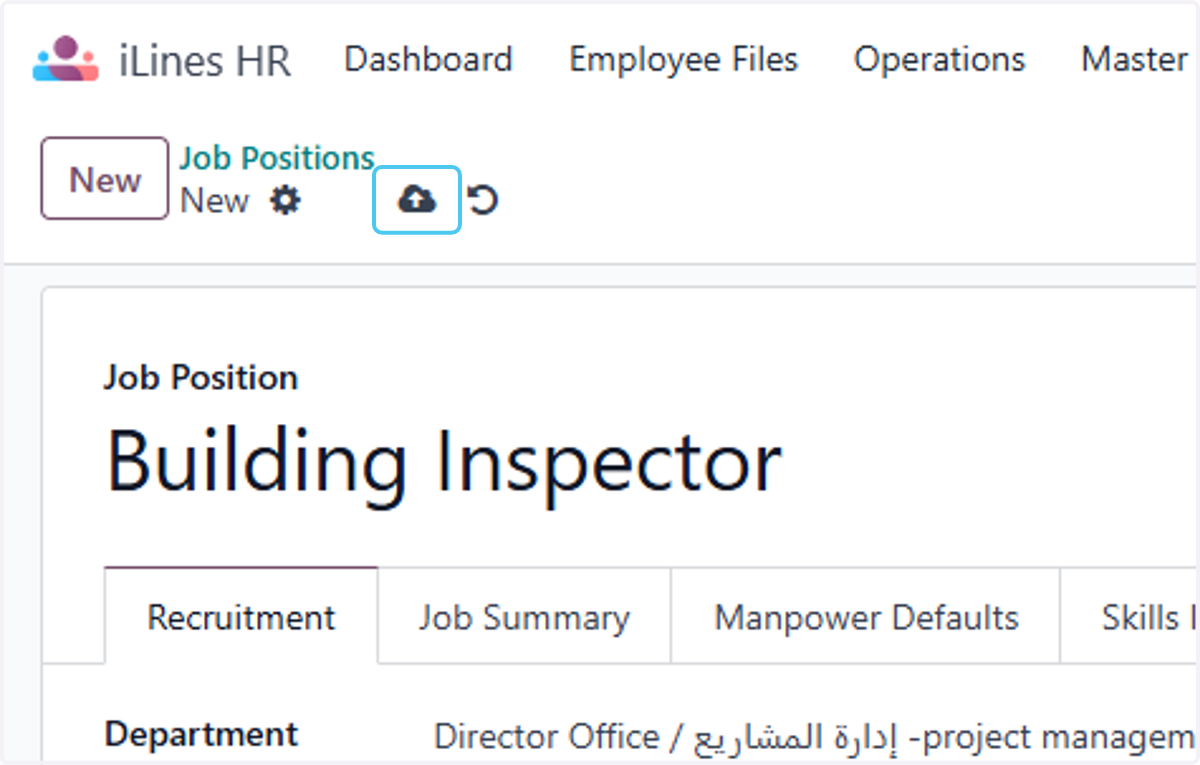 Click on Save manually Finally the Job Position is created