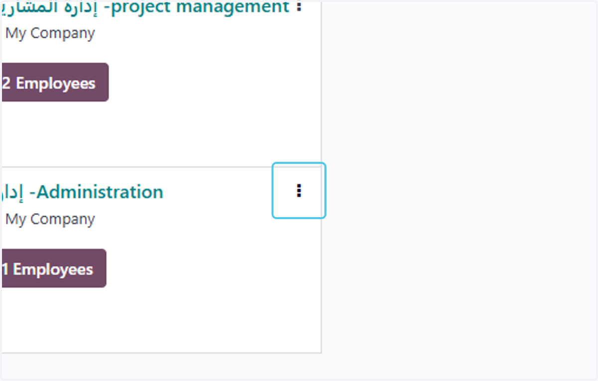 Click on Dropdown menu