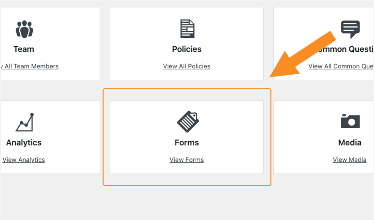 Select Forms from your Dashboard