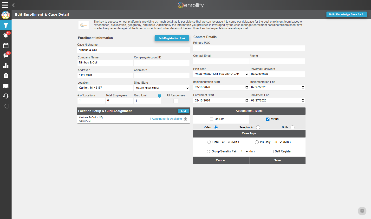 Select Appointment Duration Time