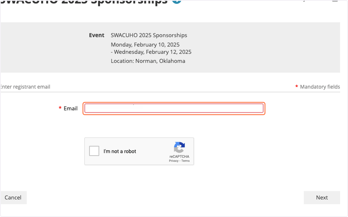 Type your email address