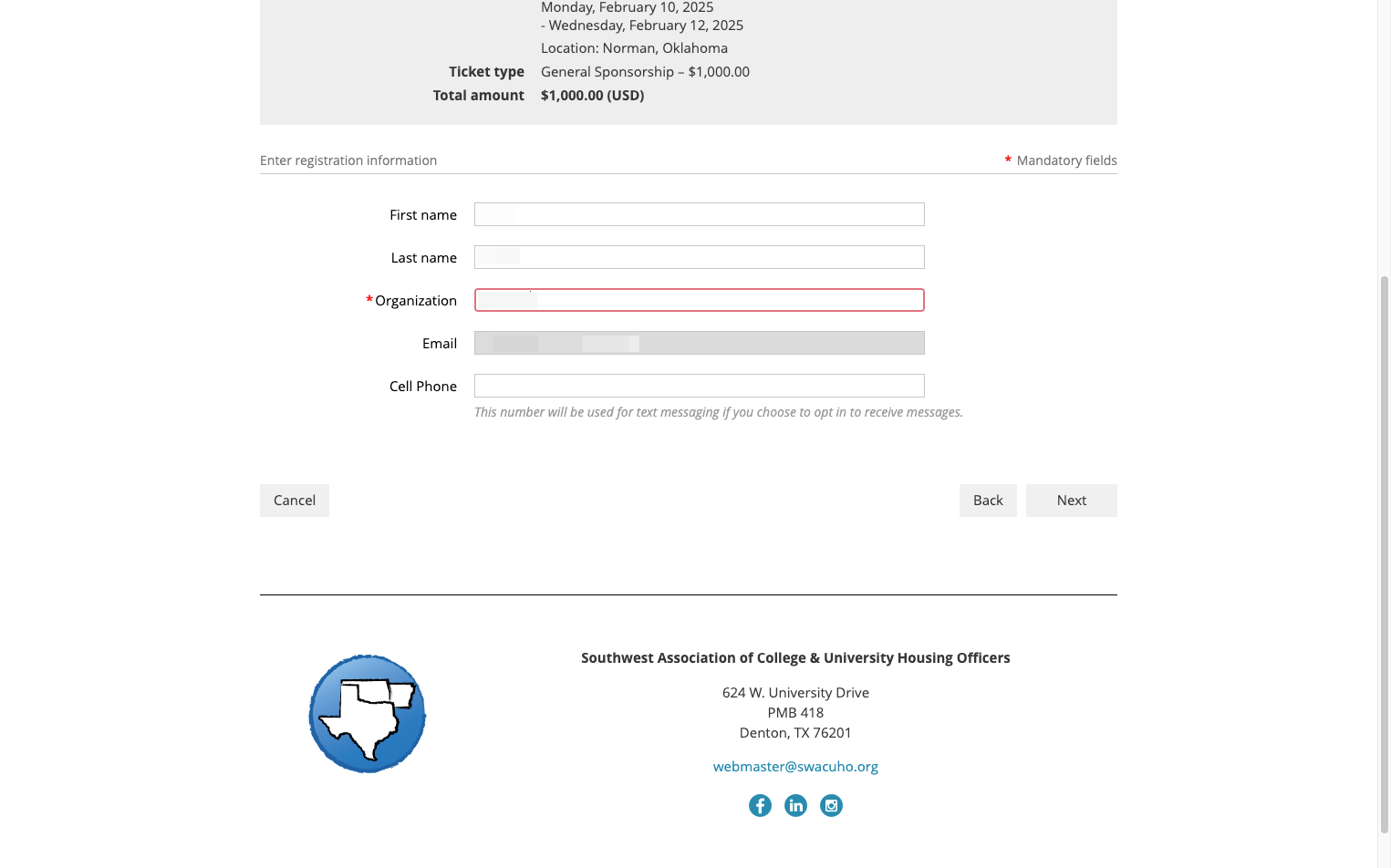 Type your company's name