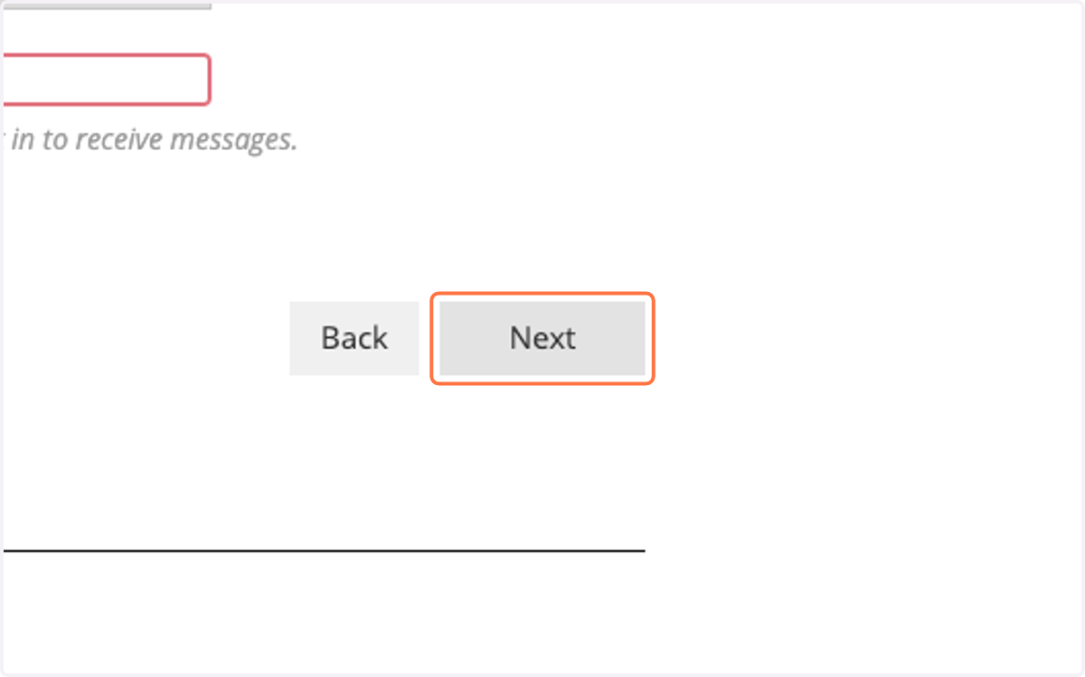 Click on Next