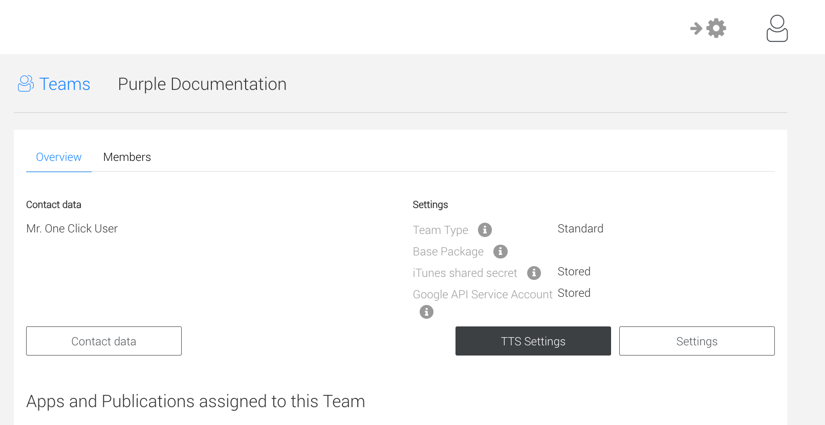 Click on 'TTS Settings'