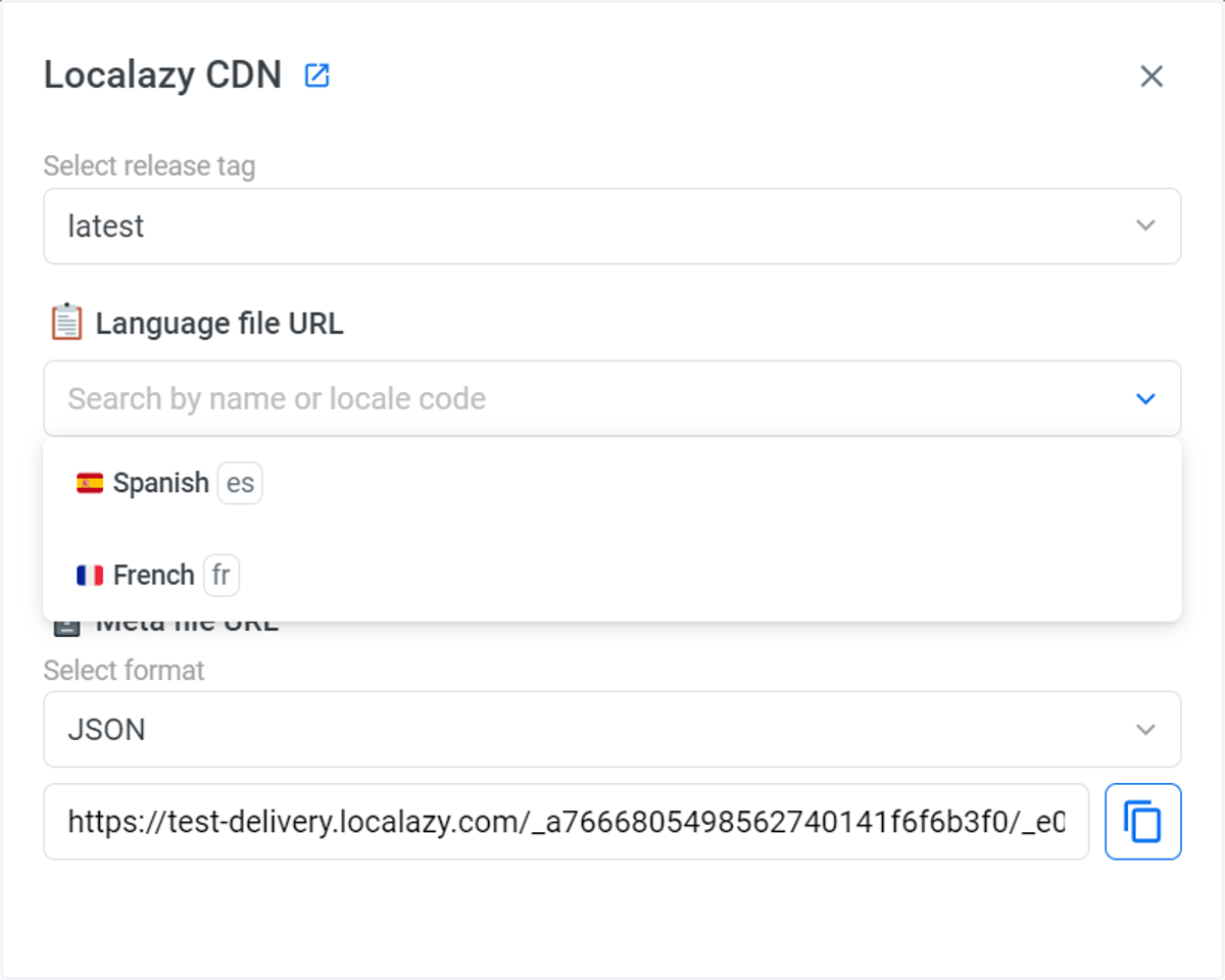 Language file URL option