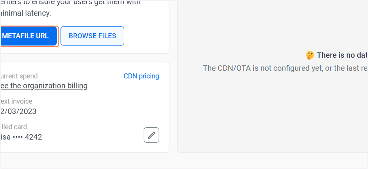 Get your Metafile by clicking the METAFILE URL button.