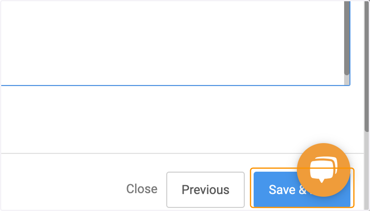 Click on Save & Next