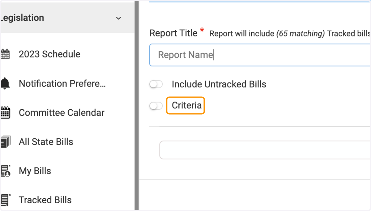 Criteria