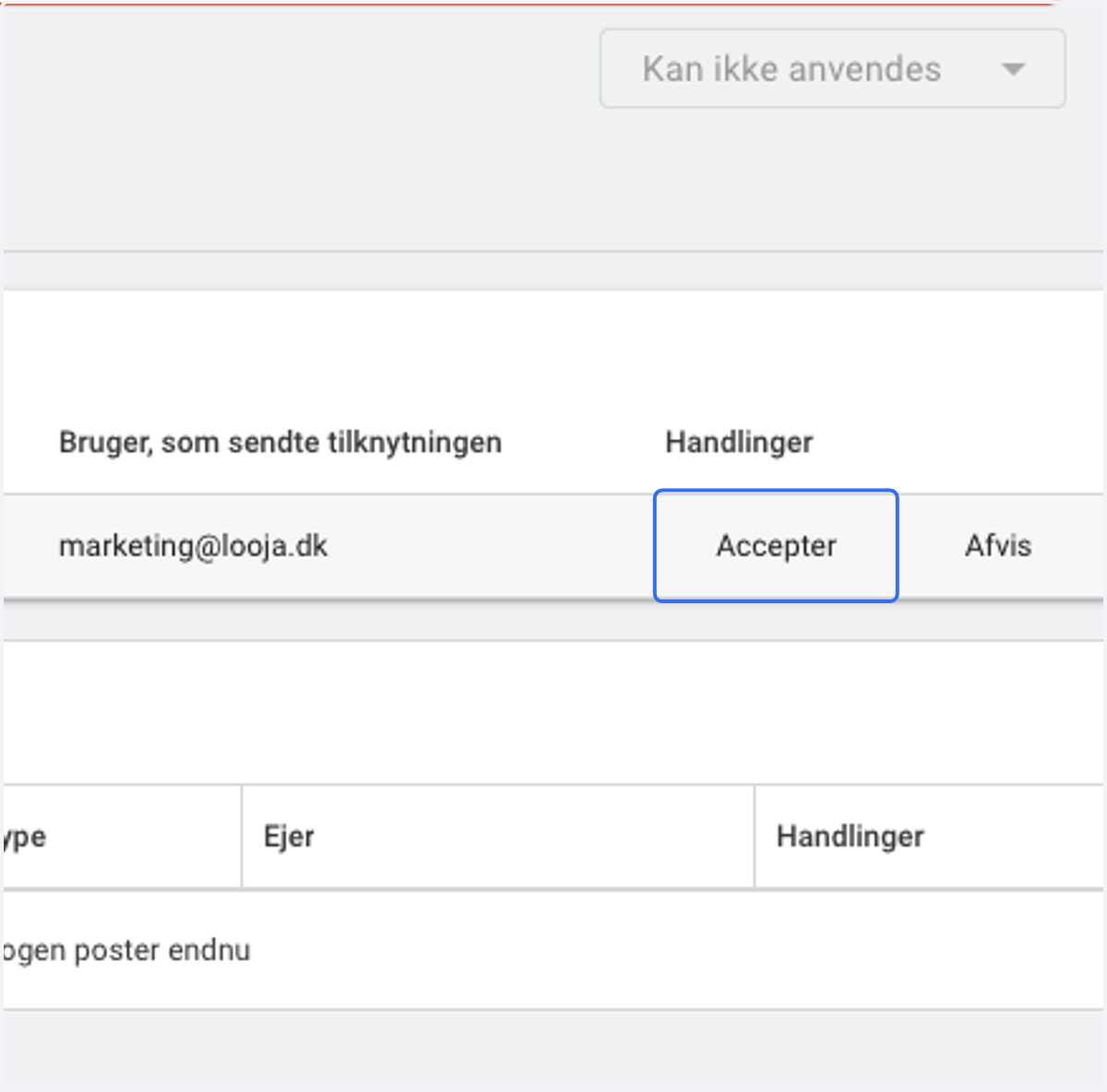 Click on Accepter / Accept on our request