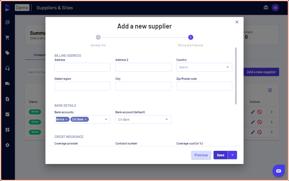 Fill in the details and click 'Save'