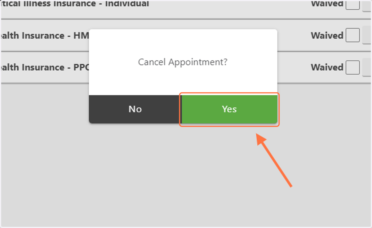 Click on 'Yes'