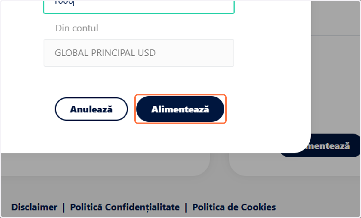 Click pe Alimentează