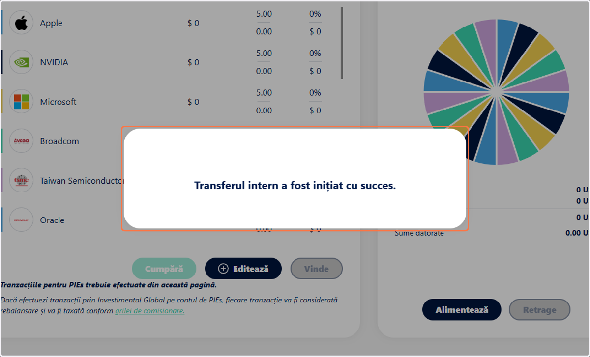 Un pop-up informativ se va deschide