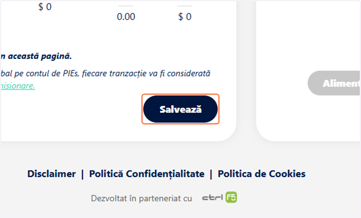 Click pe Salvează