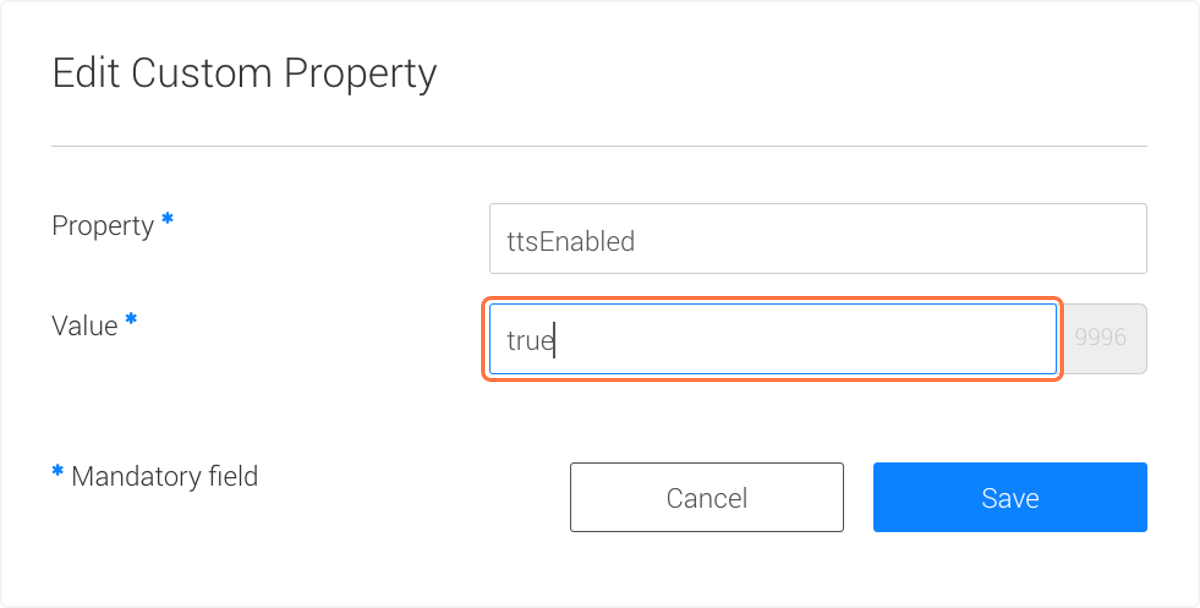 Next to 'Value' enter 'true' Next to 'Value' enter 'true'