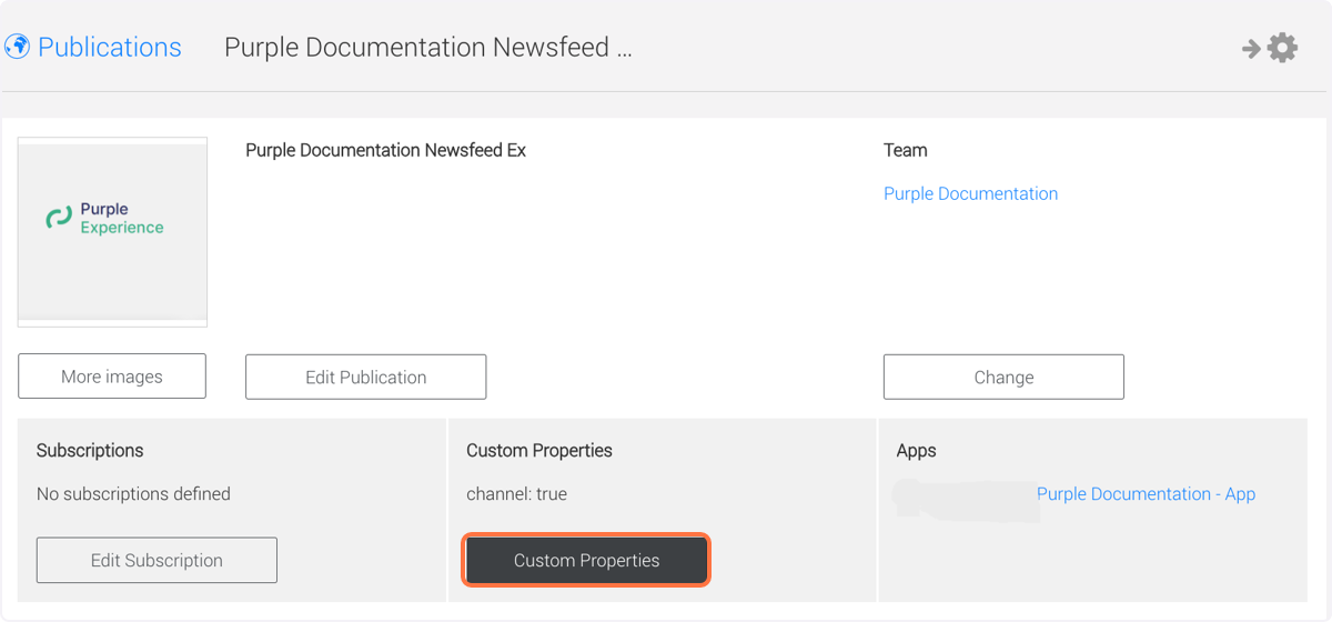 Click on 'Custom Properties' Click on 'Custom Properties'