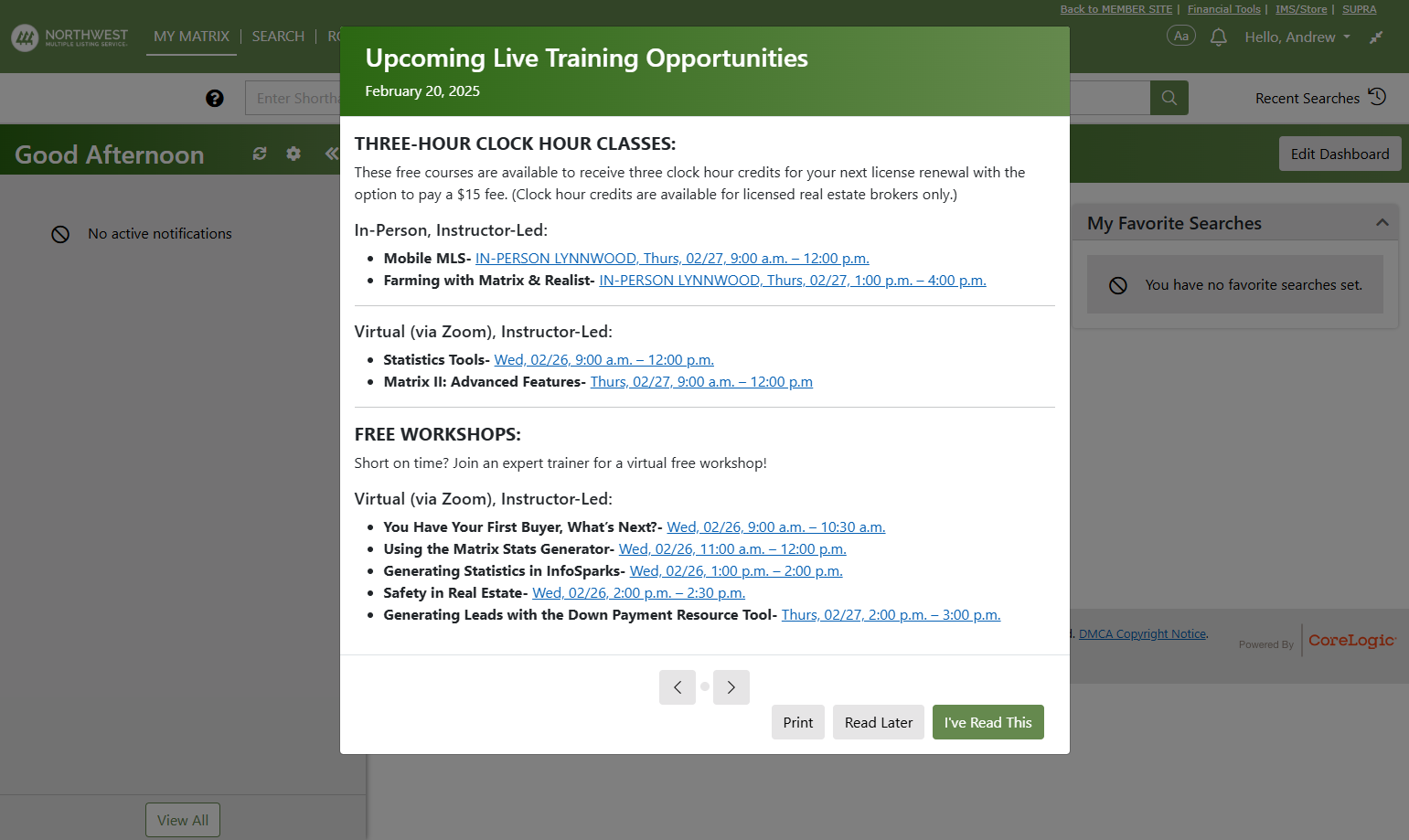 Some Intra MLS Systems may have a pop-up with additional info. This content DOES NOT apply to MLSListings Subscribers.