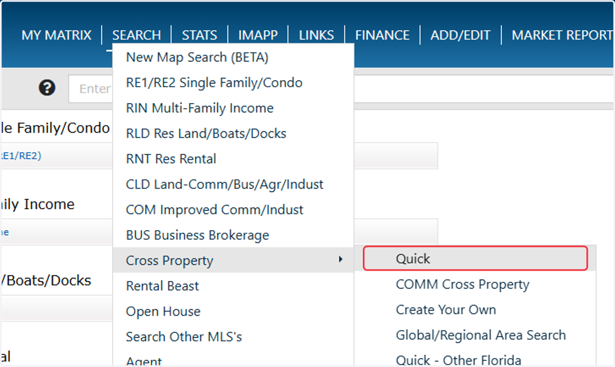Click on Quick