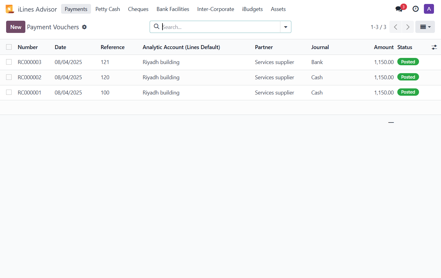 Click on Payments