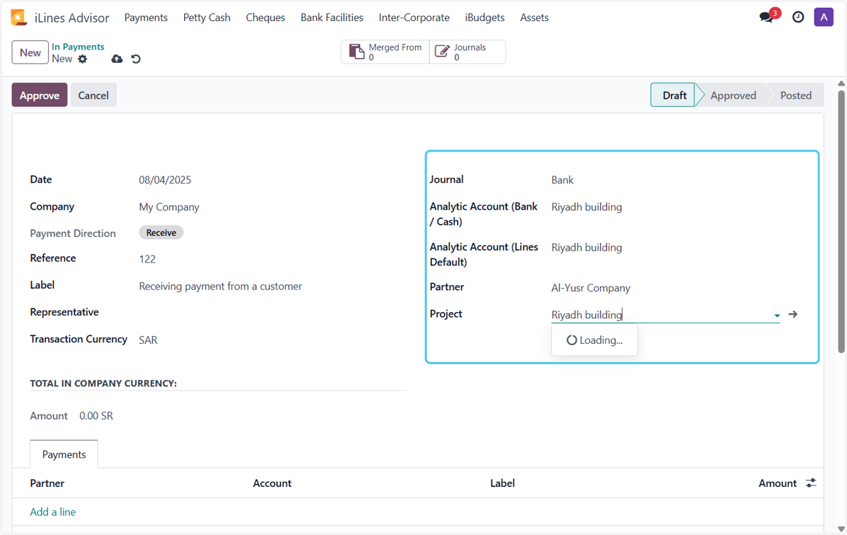 Add journal, customer, and analytics data