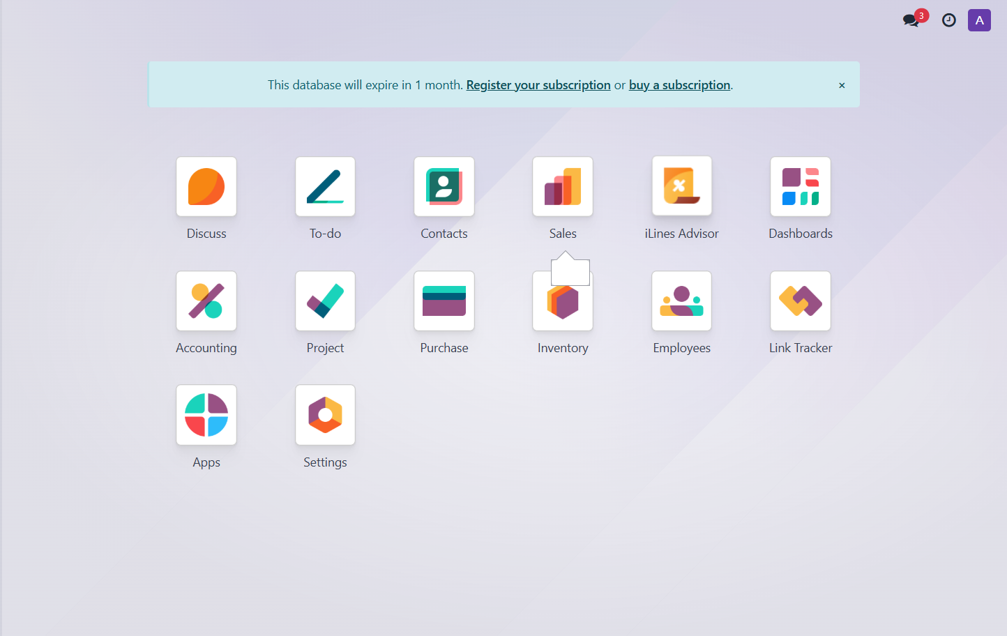 Click on iLines Advisor