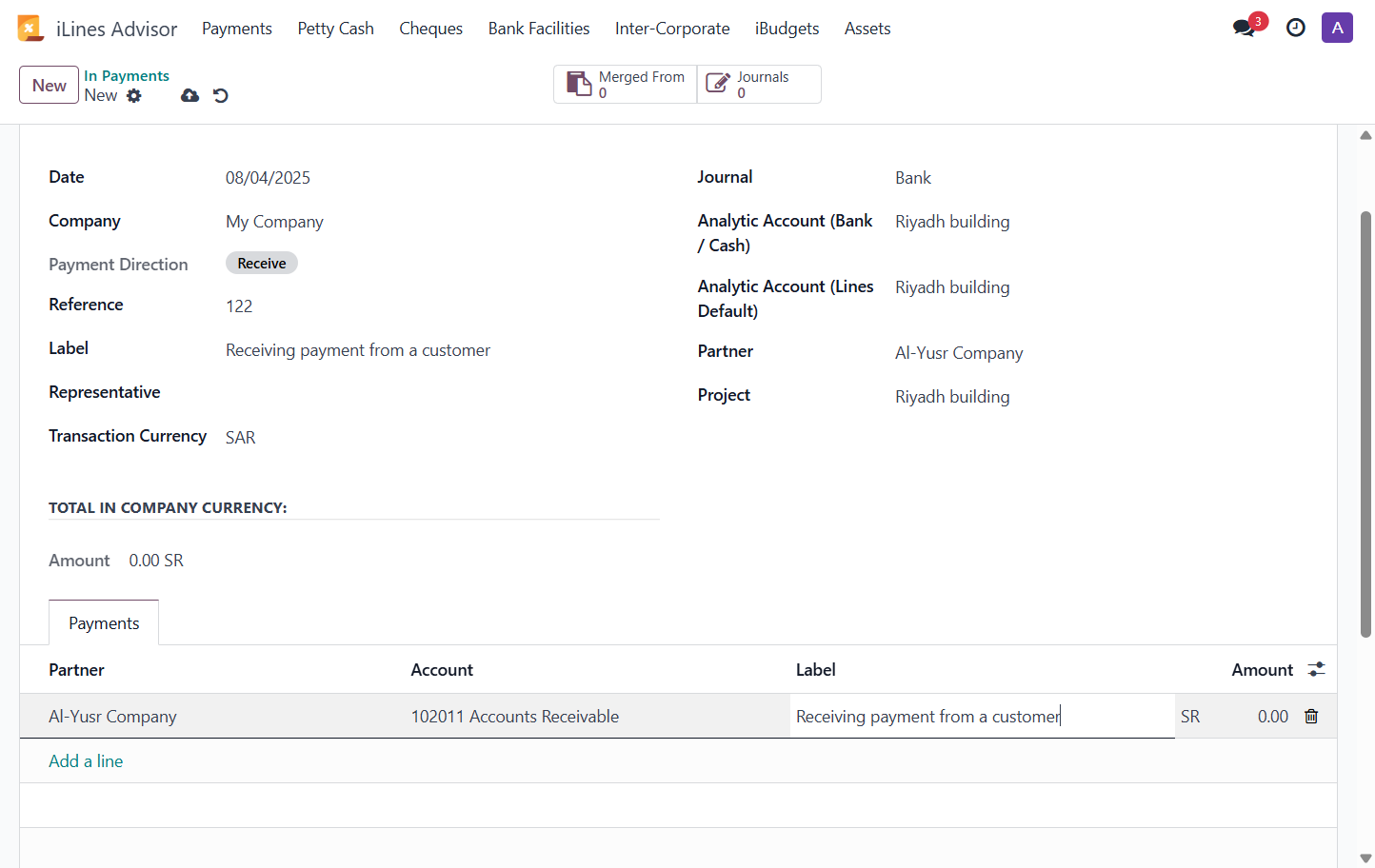 add customer and customer account