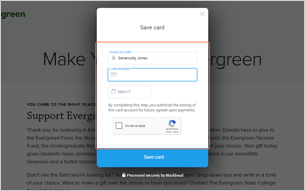 Enter your payment information in our secure system.