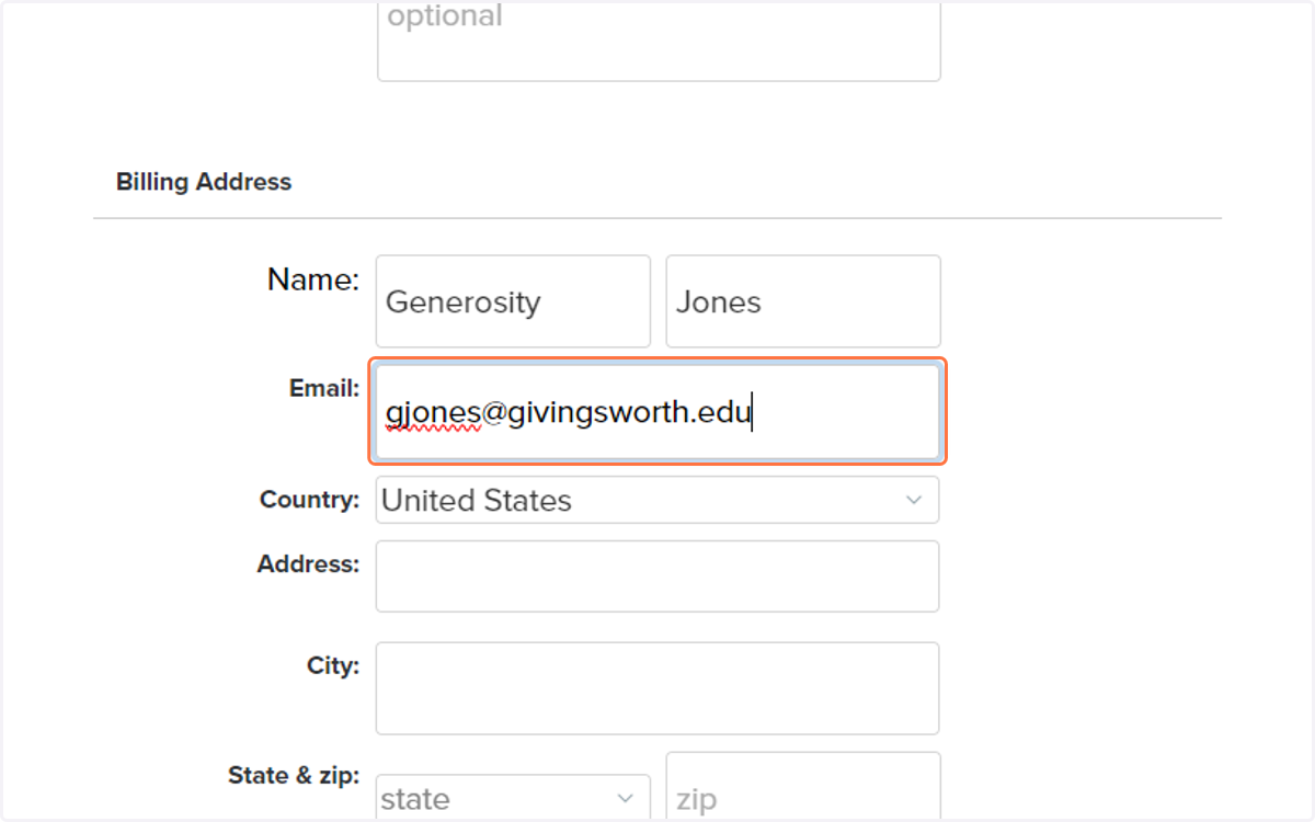 Enter your email address