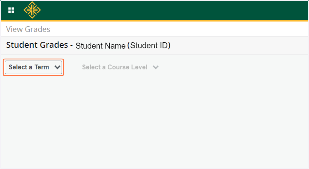 View Grades Screen