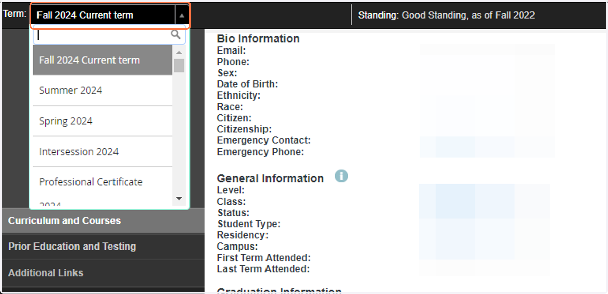 Term Selection